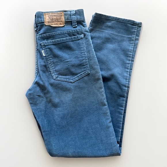 Vintage Levi's 508 Jeans Womens 27 X 30 Blue Corduroy Cords 90s Student‎ - Picture 1 of 11